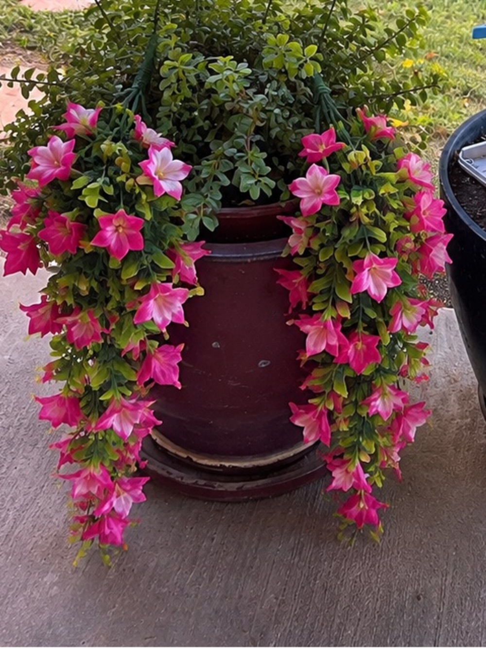 Source Unknown Pink Cascading Faux Floral Stem